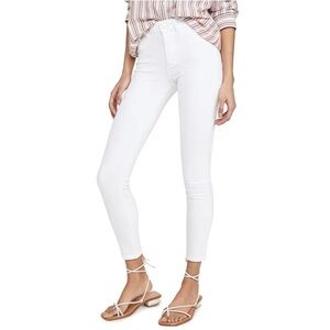 DL1961 Florence Instasculpt Cropped Skinny Jeans in Porcelain Wash (White)